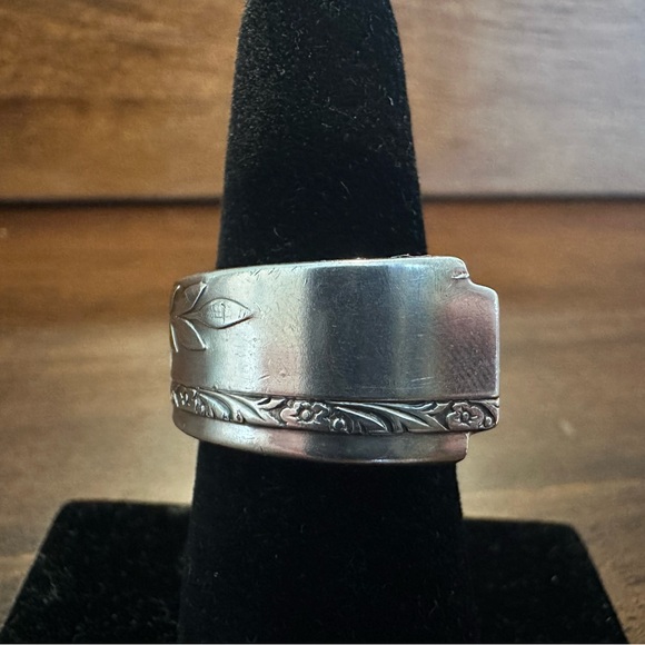 Hand Crafted Jewelry - Silver Plated Spoon Ring